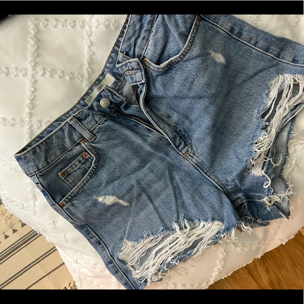 Top shop mom jean shorts